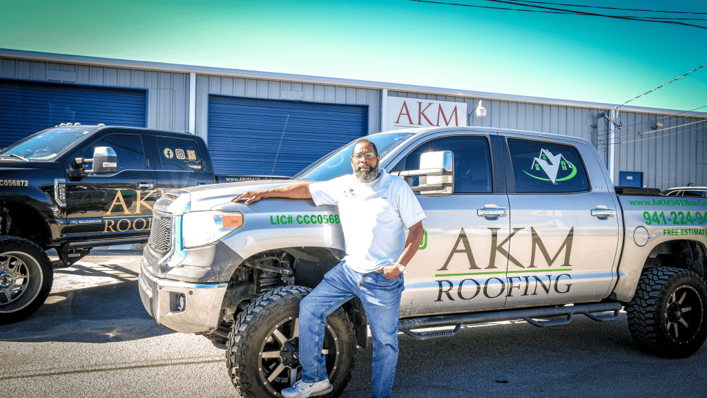 AKM Roofing Truck